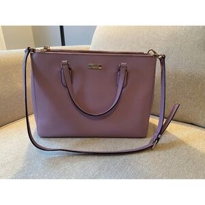 Kate Spade Leather Lilac Tote